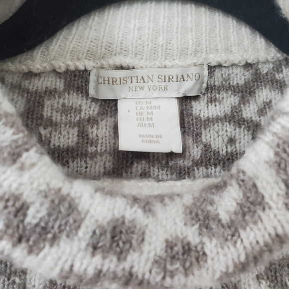 Leopard Print Wool Blend Sweater - Picture 5 of 6